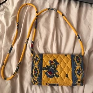 vintage vera bradley crossbody wallet purse